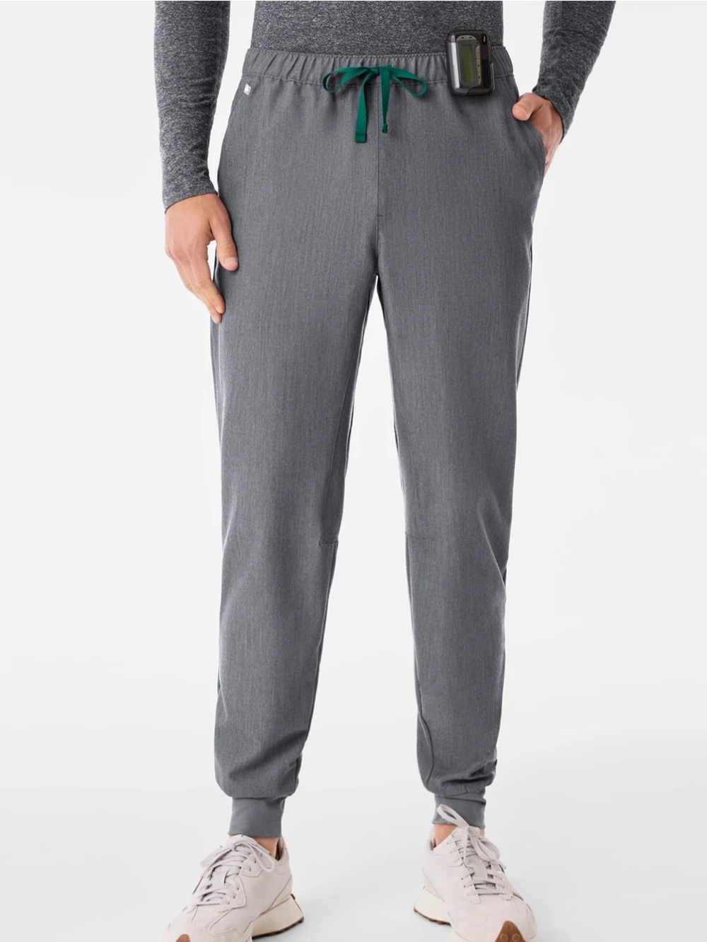 Figs Men's Graphie Joggers with Green Drawstring Size L